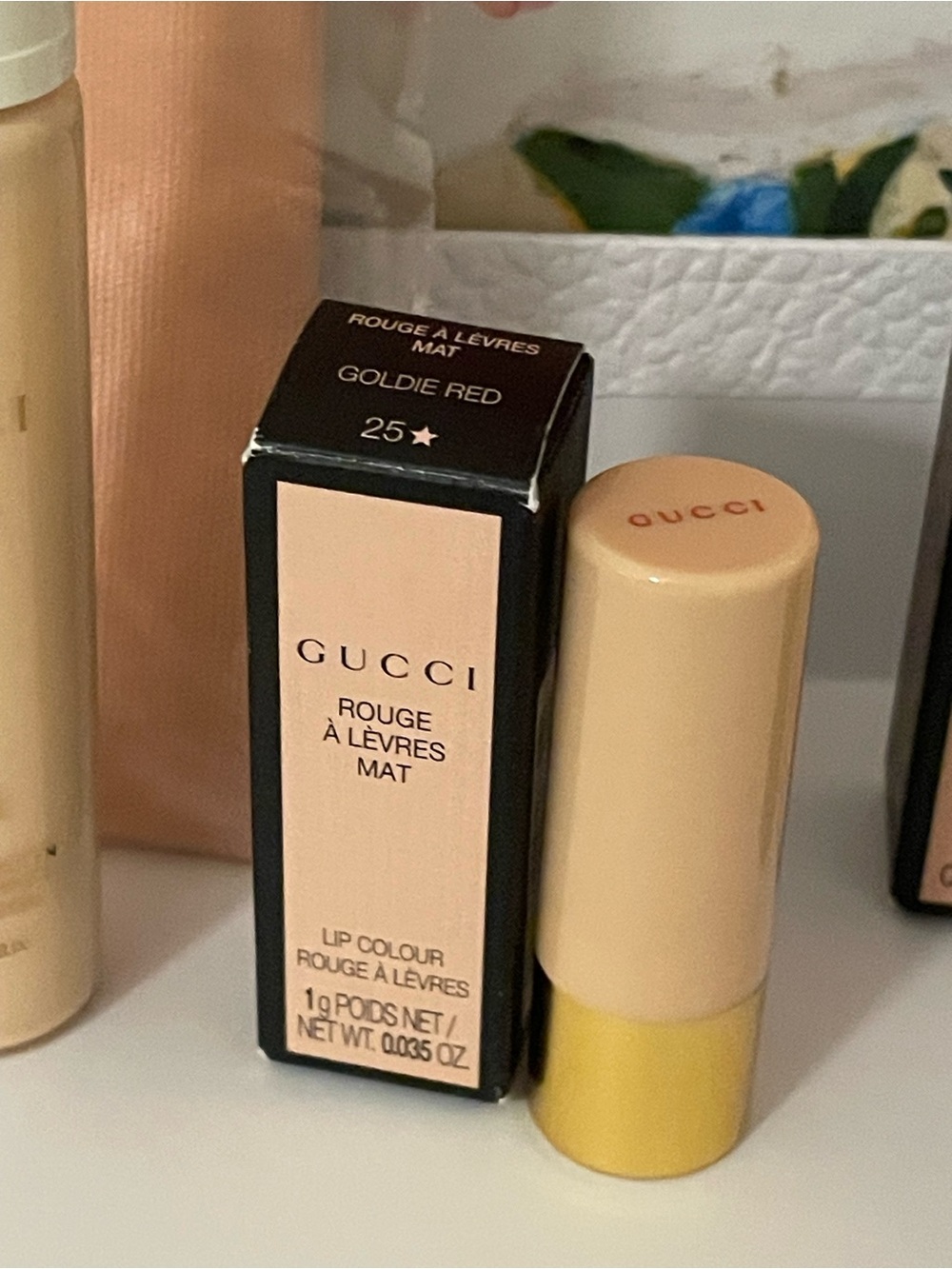 Gucci Women Makeup 4-Piece Set Pouch, foundation, lipstick & Mascara NEW - Picture 5 of 6
